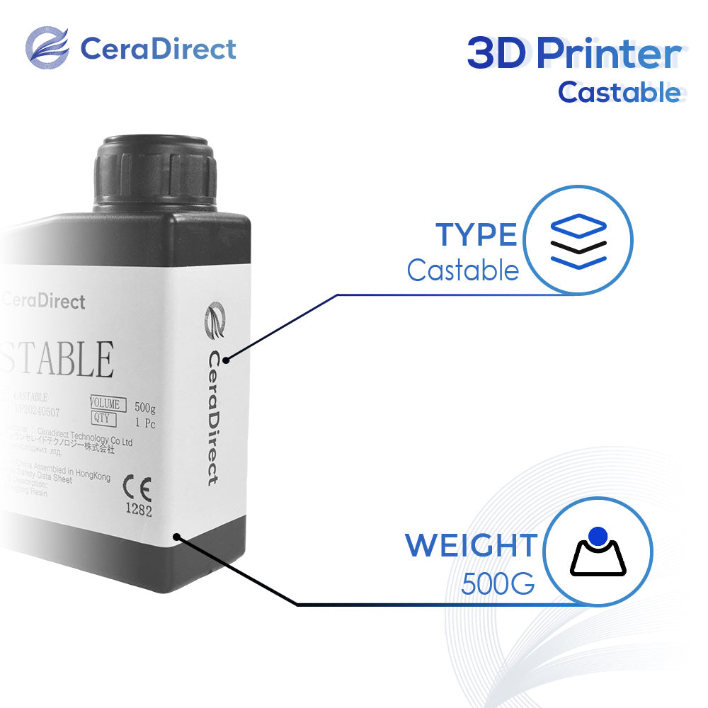 Résine coulable pour imprimante 3D (500 g)