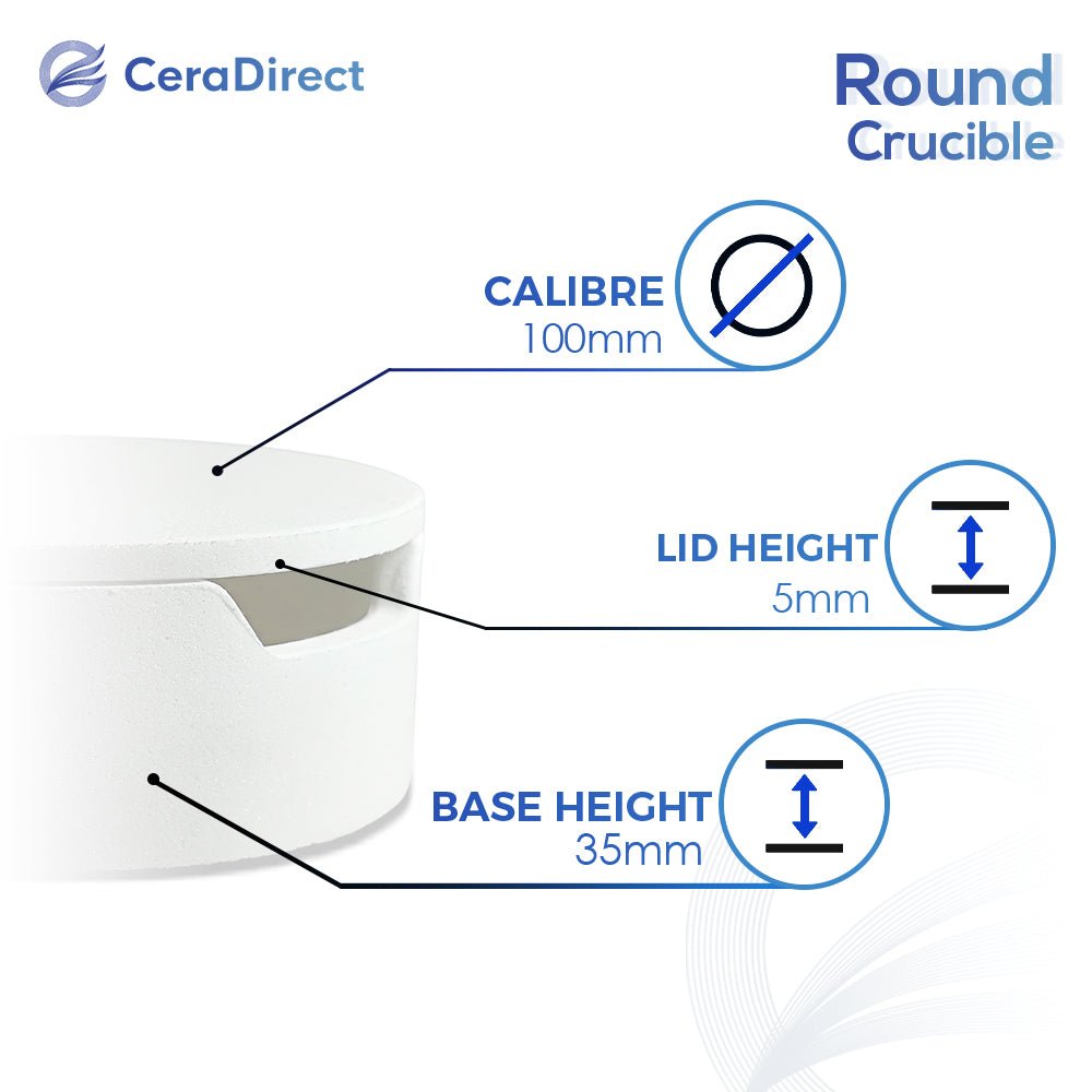 Round Crucible&Zirconia Sintering Beads (1kg） - CeraDirect